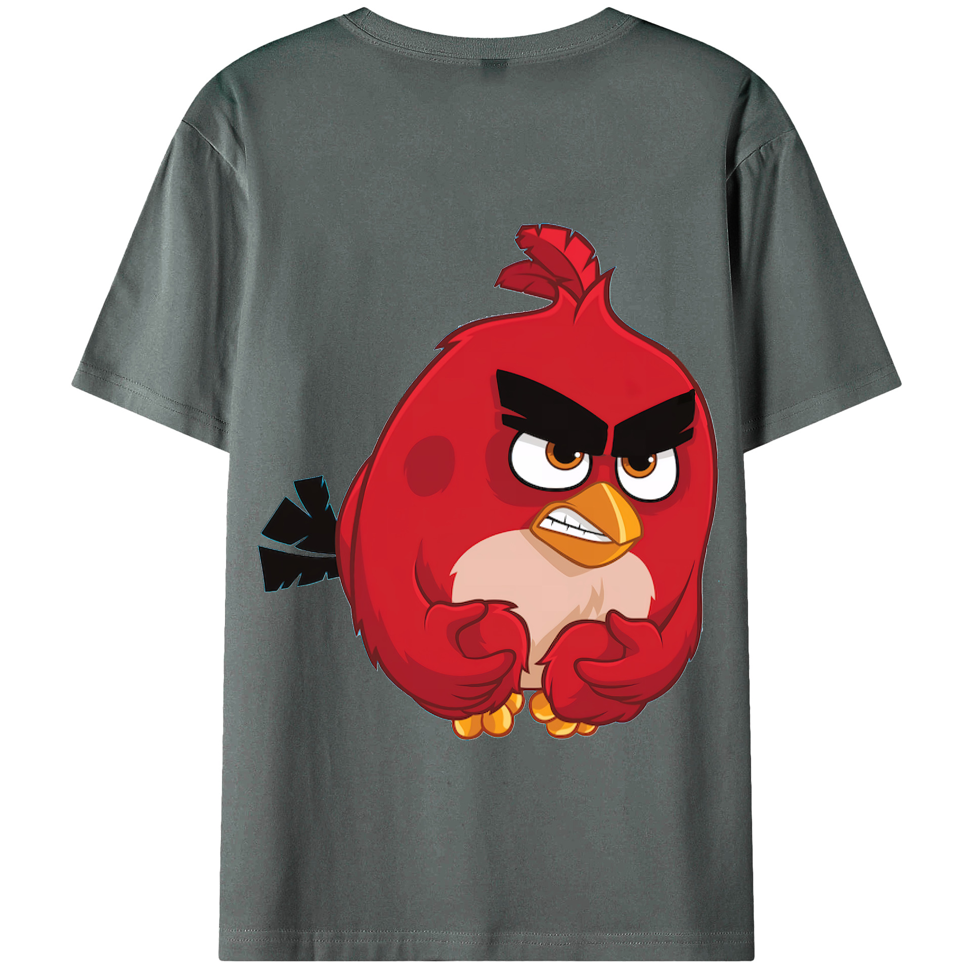 （画像用） Angry Birds アングリーバード 綿100％半袖Tシャツ（背面プリント）